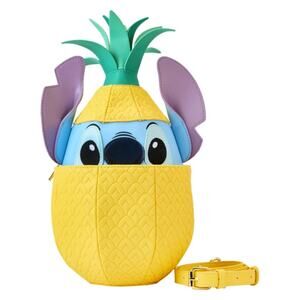Loungefly Disney Stitch Shoppe Lilo and Stitch Pineapple Crossbody Bag NWT